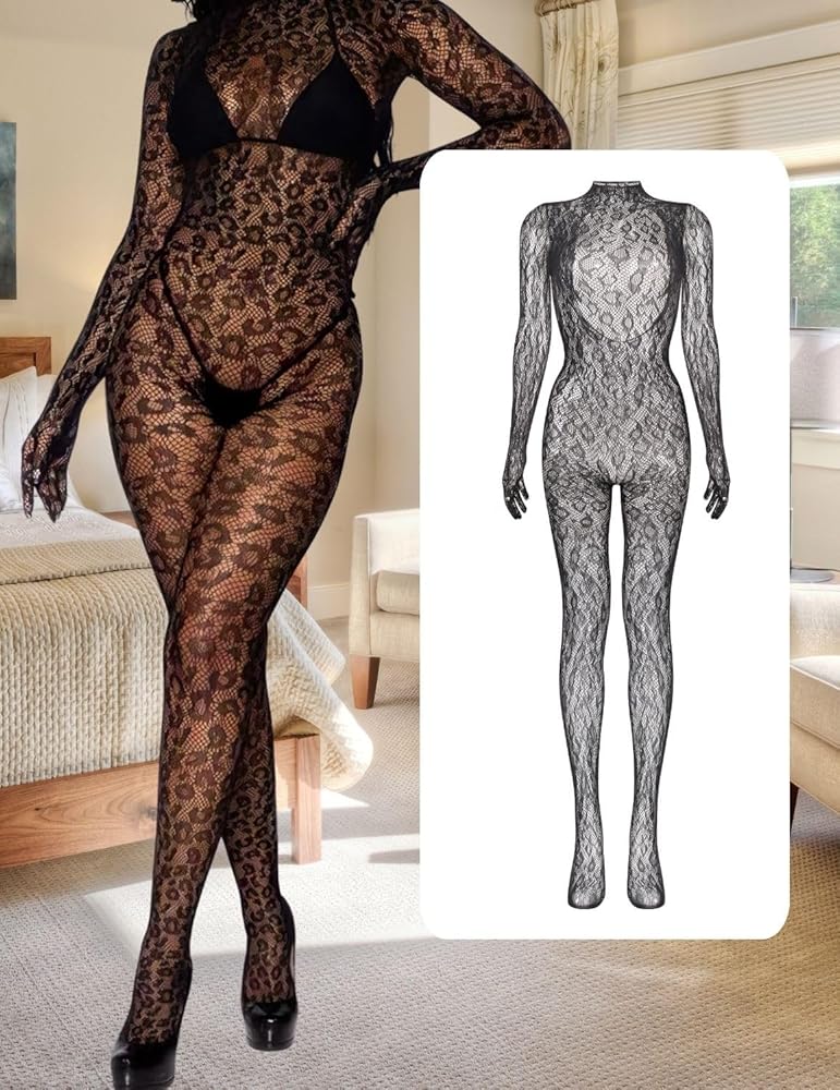 Body De Leopardo Para Mujer, Traje Sexy Ajustado Con Cote Cuadrado, Body De Manga Larga, Mono