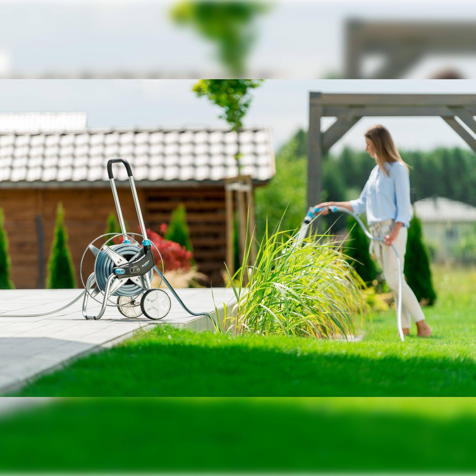 Cellfast Metallschlauchwagen Tragbar Explorer für Gartenschlauch max. 60 m - 1/2" 55-050