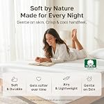 California Design Den 100% Coton Fit Sheet Queen Size, Deep Pocket, Durable Sateen, Tout-Around Élastique, Tête/Foot Side Indicators, White Fitted Sheet Reine seulement
