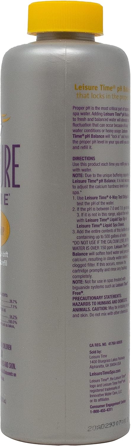 Leisure Time Spa PHB pH Balance Spa and Hot Tub Water Care, 32 fl oz