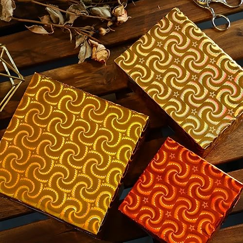 Miniatura 5 de LeZakaa Papel de regalo holográfico  Mini rollo  Estrella NegraCorazón Rojo Estampado de Sol Dorado para Navidad, Vacaciones, Bodas, Cumpleaños  17