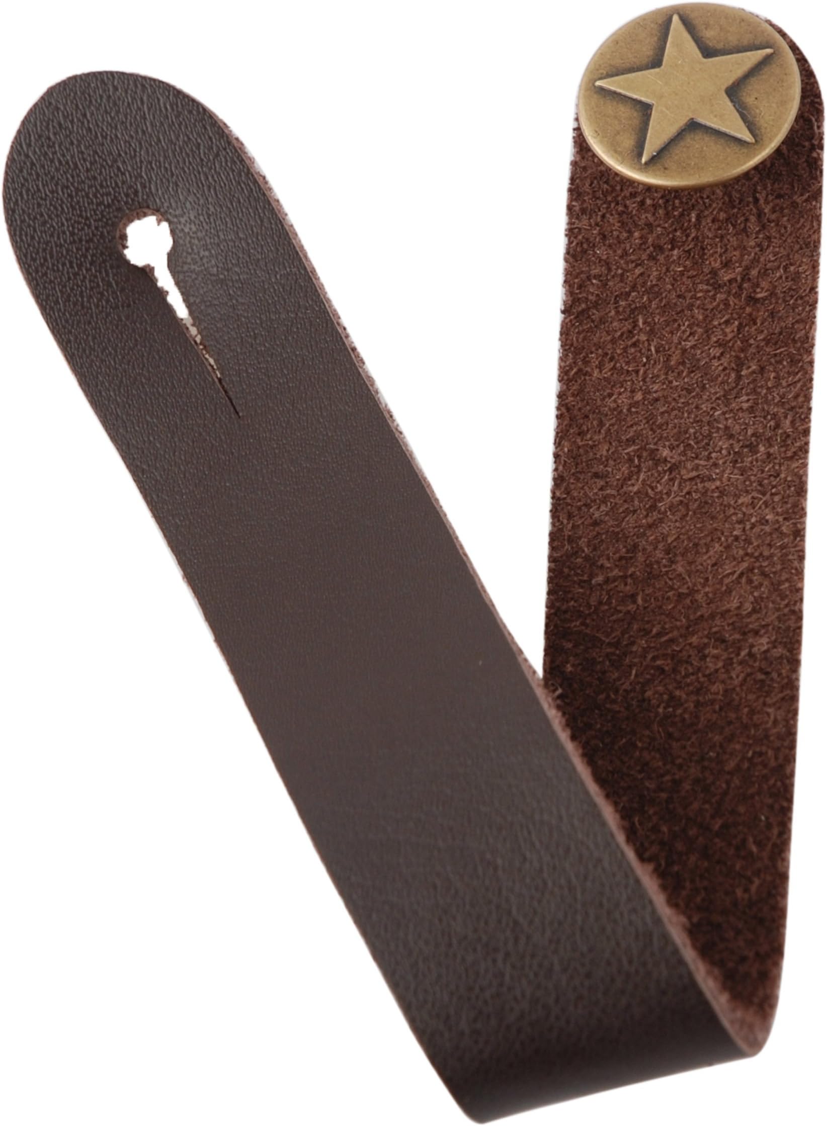Fretfunk Button Acoustic Guitar Strap, Brown