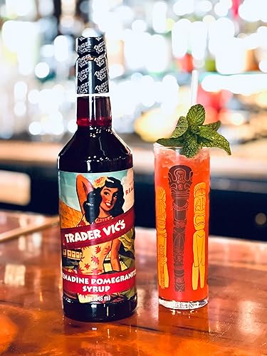 Miniatura 2 de Trader Vic's Jarabe de granadina premium, mezcla de bebida de cóctel, botella de 32 onzas