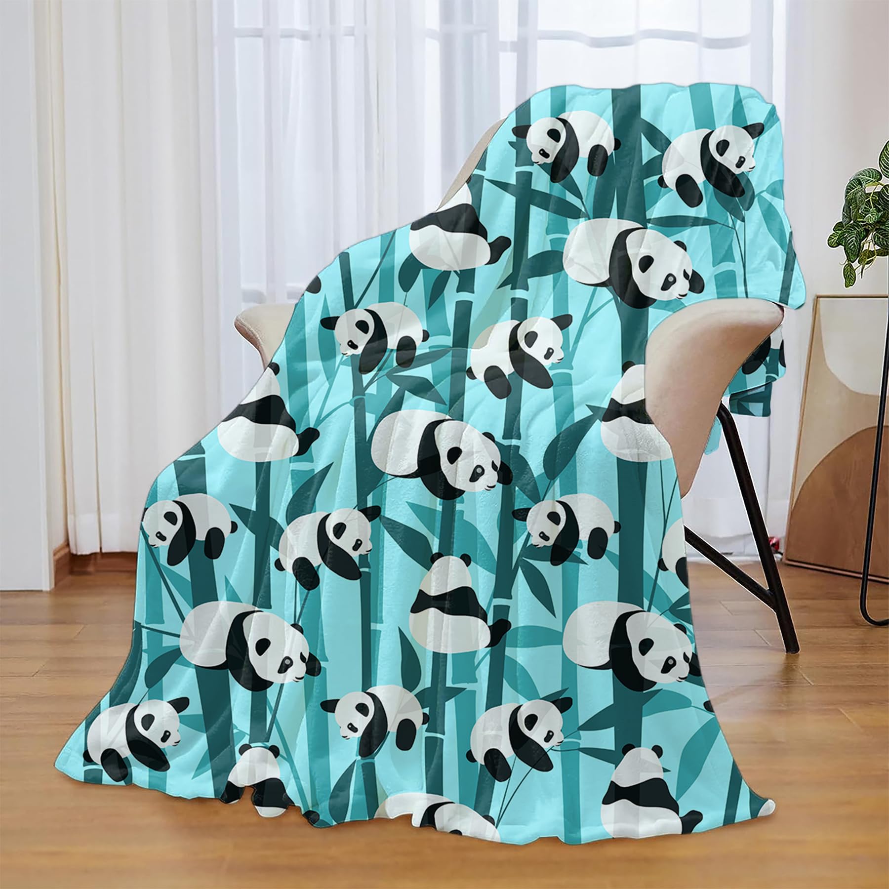 Sviuse Sherpa-Fleece-Decke Mit Panda-Muster – 127x152 Cm, Weich, Waschbar, Für Kinder & Teens