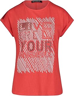 Sophie 1 Camiseta, Rojo/Crema, 46 para Mujer
