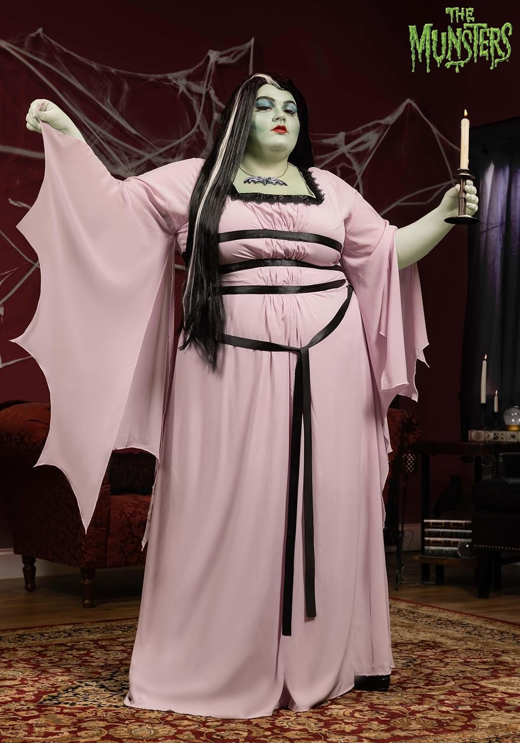 Lily Munster Costume Plus Size for Women, The Munsters TV Show Dress, Halloween Vampire Costume