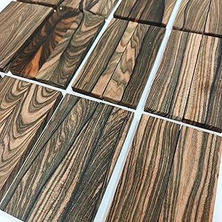 Premium Thai Ebony Woodworking Blank | Diospyros discolor | Exotic Royal Stripe Figured Wood | High Stability & Density