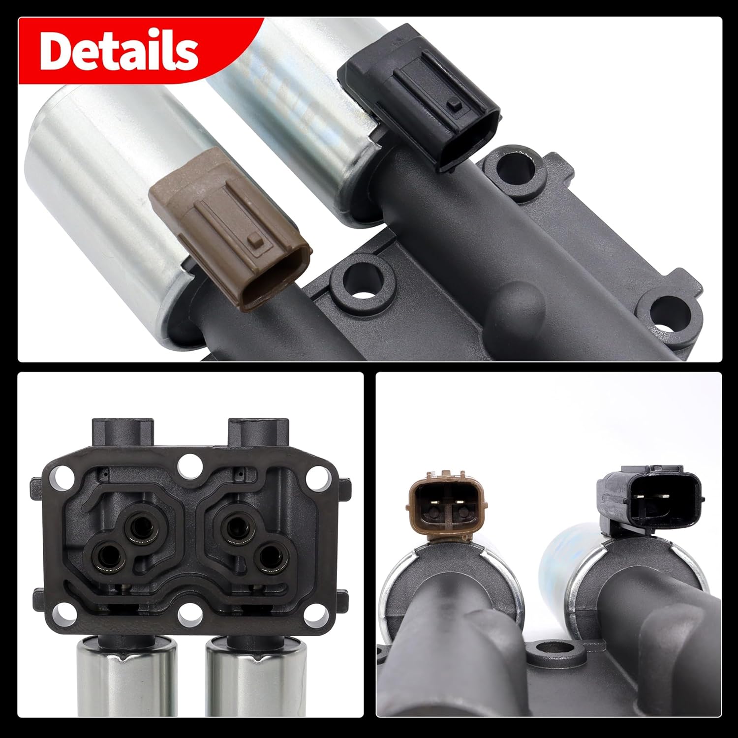HiSport 28260-PRP-014 Transmission Dual Linear Solenoid Compatible with 2003-2007 Honda Accord CRV Acura L4 CR-V Acura RSX TSX Replacement for 98990B GEGT7610-262 90428C