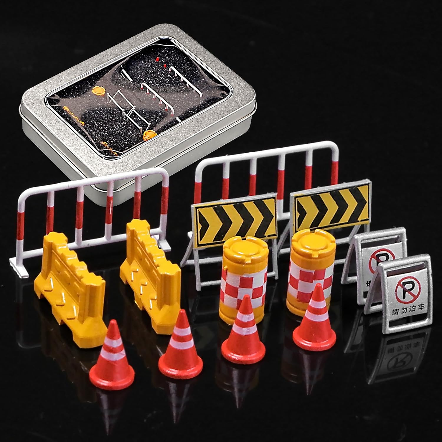 kivcmds Painted Figure 1:64 Scale Mini Model Trains Architectural Plastic People Figures，Five-Piece Symphony Orchestra. Decorative Ornaments for Miniature Scenes