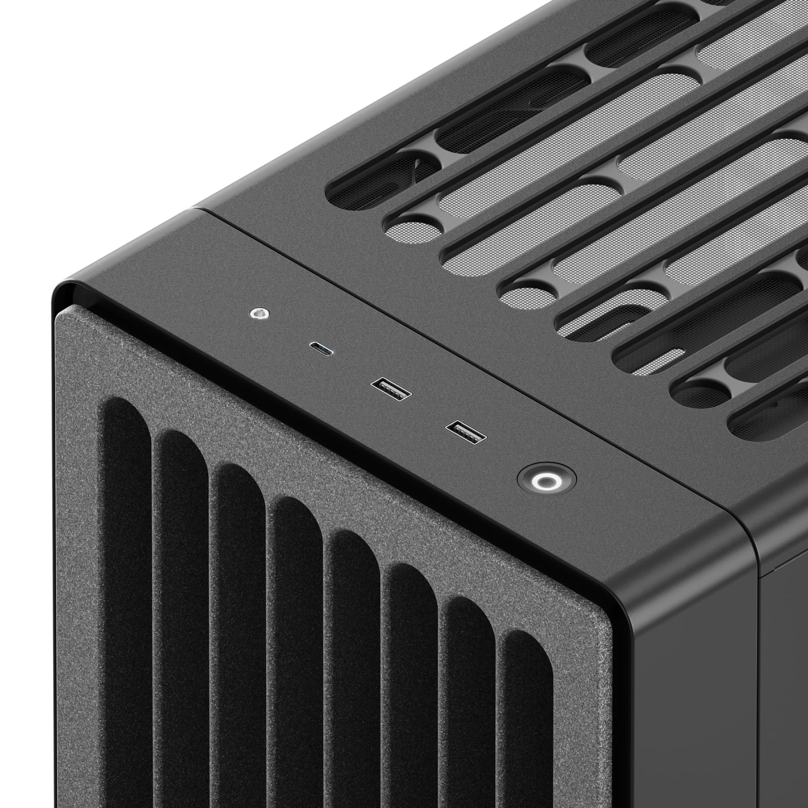 HAVN BF 360 FLOW High Airflow ATX Mid Tower PC Case, półotwarta stalowa rama SGCC, proste zarządzanie kablami, 2 x wentylator 180 mm, 1 x wentylator 140 mm 360 mm, panele magnetyczne - czarna