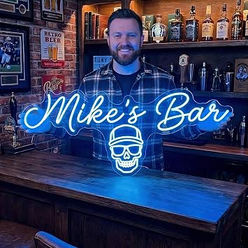 Custom Neon Sign, Personalised Dimmable Neon Sign Light for Wall Decor Wedding Birthday Party Gift Bedroom Game Room Shop Name Name LED Neon Lights