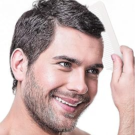 Boao 3 Pieces Barber Combs Flat Top Clipper Combs Hair Cutting for Flat Top and Clipper Cuts(White)