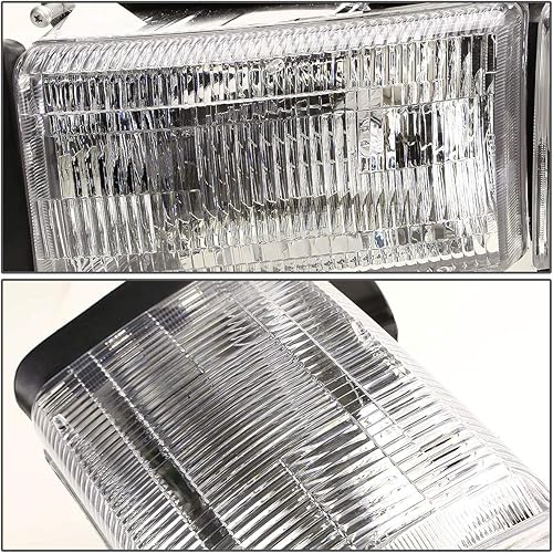 Vista 27 de DNA MOTORING Par de faros delanteros estilo OE + luces de esquina compatibles con 94-02 Ram, blanco, HL-OEM-DR94-4P OE-Blanco Claro