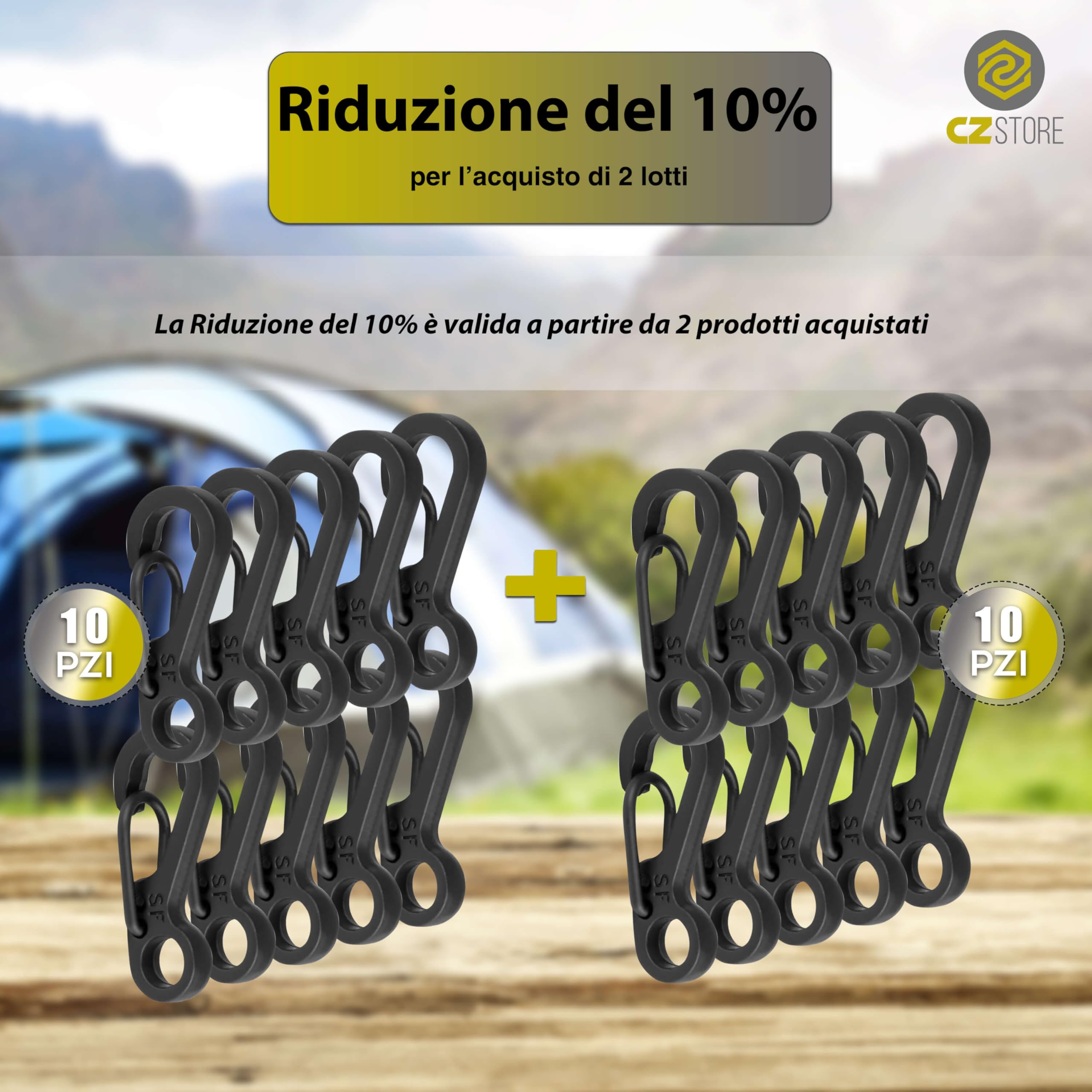Mini Moschettoni |10/20 Pezzi|GRIGIO/NERO|✮GARANZIA A VITA✮- Ganci di Blocco in Lega di Zinco, Capacità di Portata 15kg, Portachiavi - Moschettone Escursionismo, Arrampicata, Viaggio