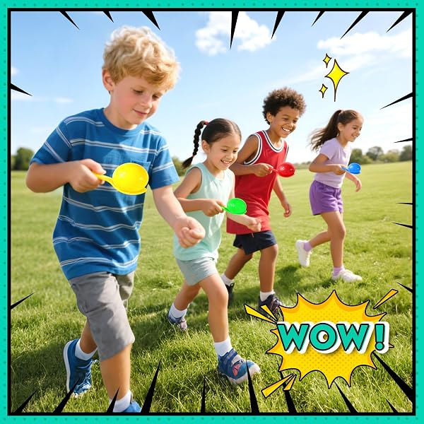 Sports and Outdoors, Sports Day Kit, 4 Potato Sack Race Bags, 4 Pairs of Foot Straps, 12 Medals, 5 Whistles, Perfect for Outside Backyard Field Day Birthday Party Games - 4