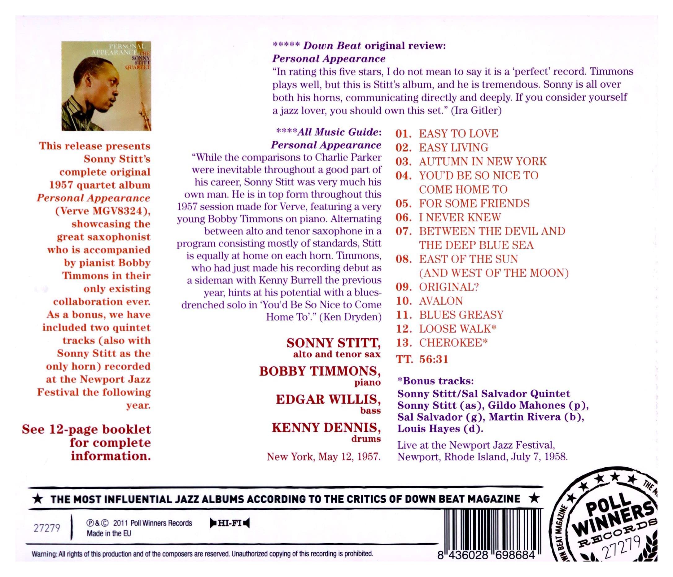 Personal Appearance + 2 Bonus Tracks