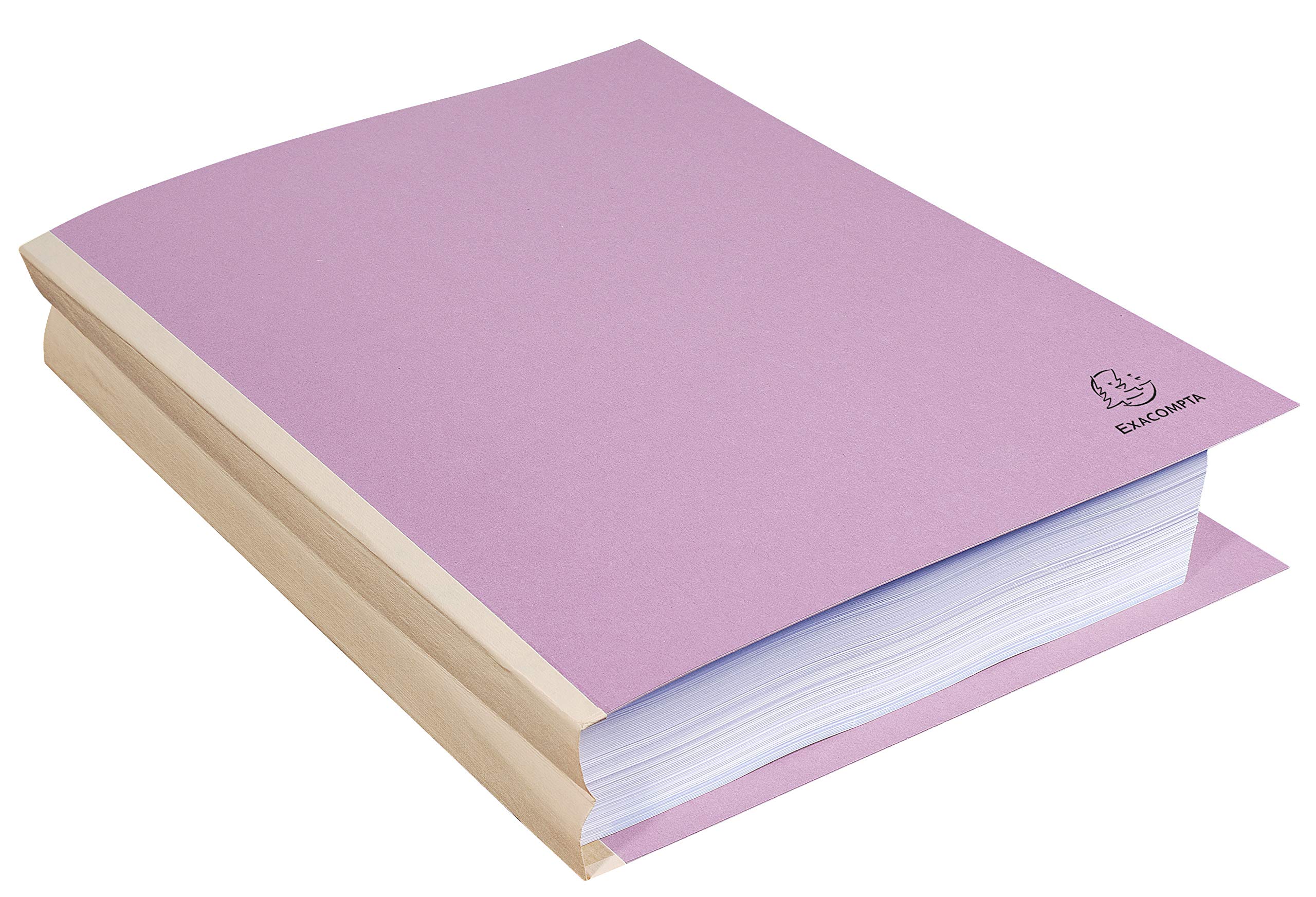 Exacompta 770008E - Lote de 25 Subcarpetas con Fuelle de Tela Forever® 320, Color Morado