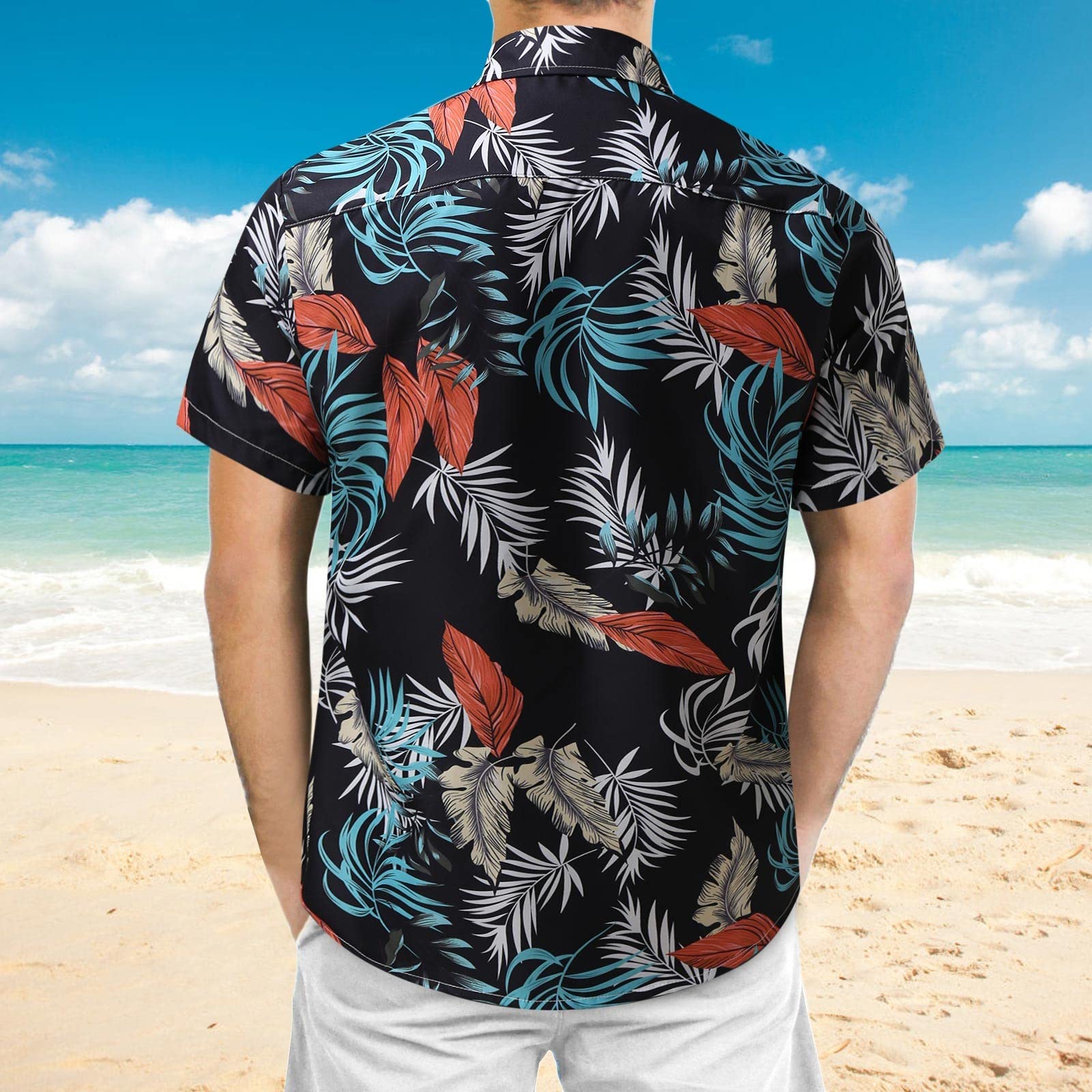 Chemise homme tropicale et décontractée en viscose sahel Deeluxe | La