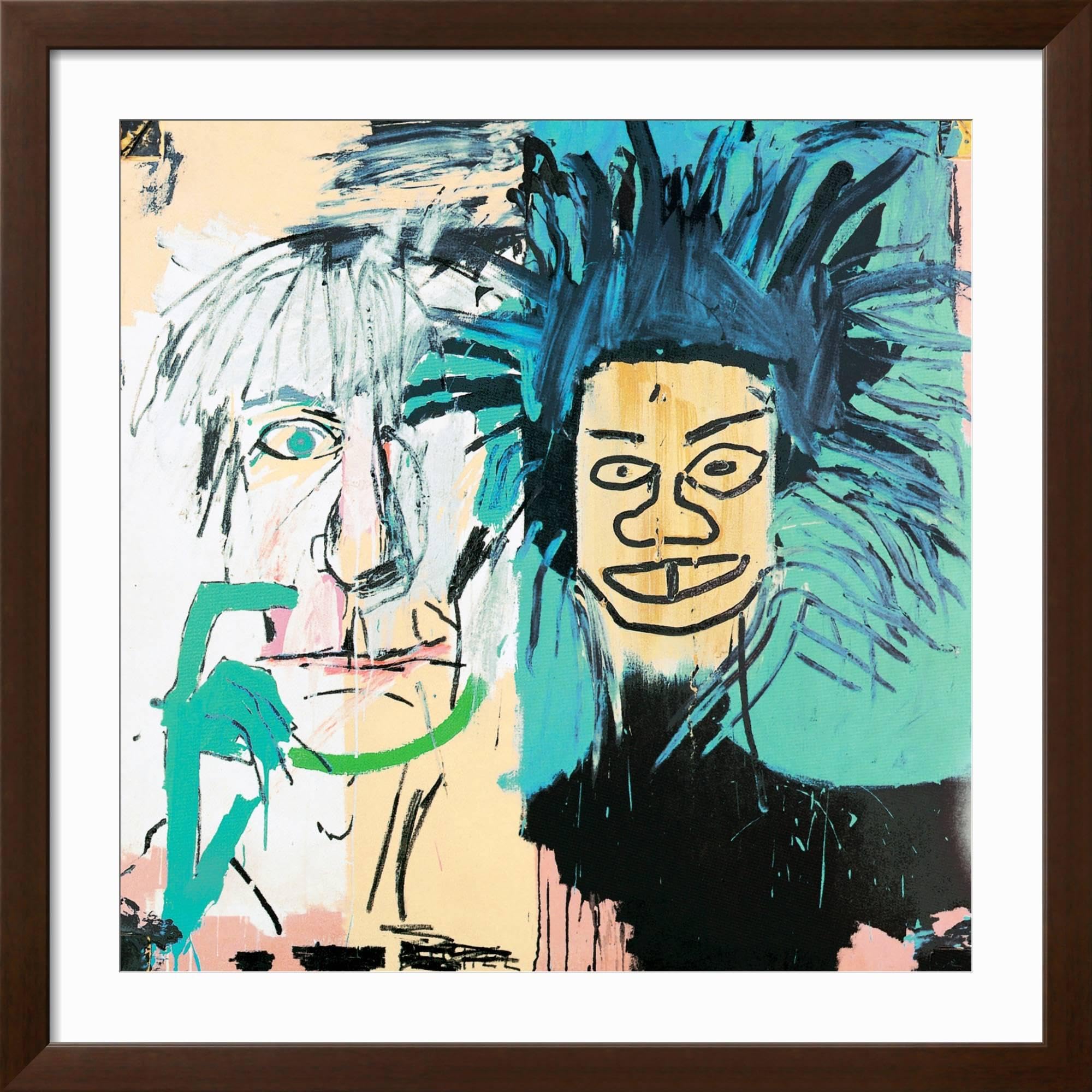 Amazon.com: ART.COM Wall Giclee Print Dos Cabezas, 1982 on Brown