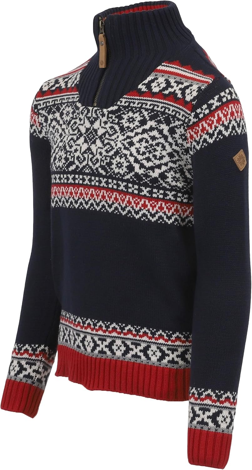ICEWEAR Oslo Kids' Sweater with Norwegian Patterns