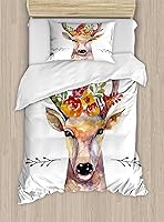 Vista 197 de Ambesonne Juego de funda de edredón de pesca, lubina de boca grande atrapando un bocado en espray de agua, imagen salvaje, juego de cama decorativo