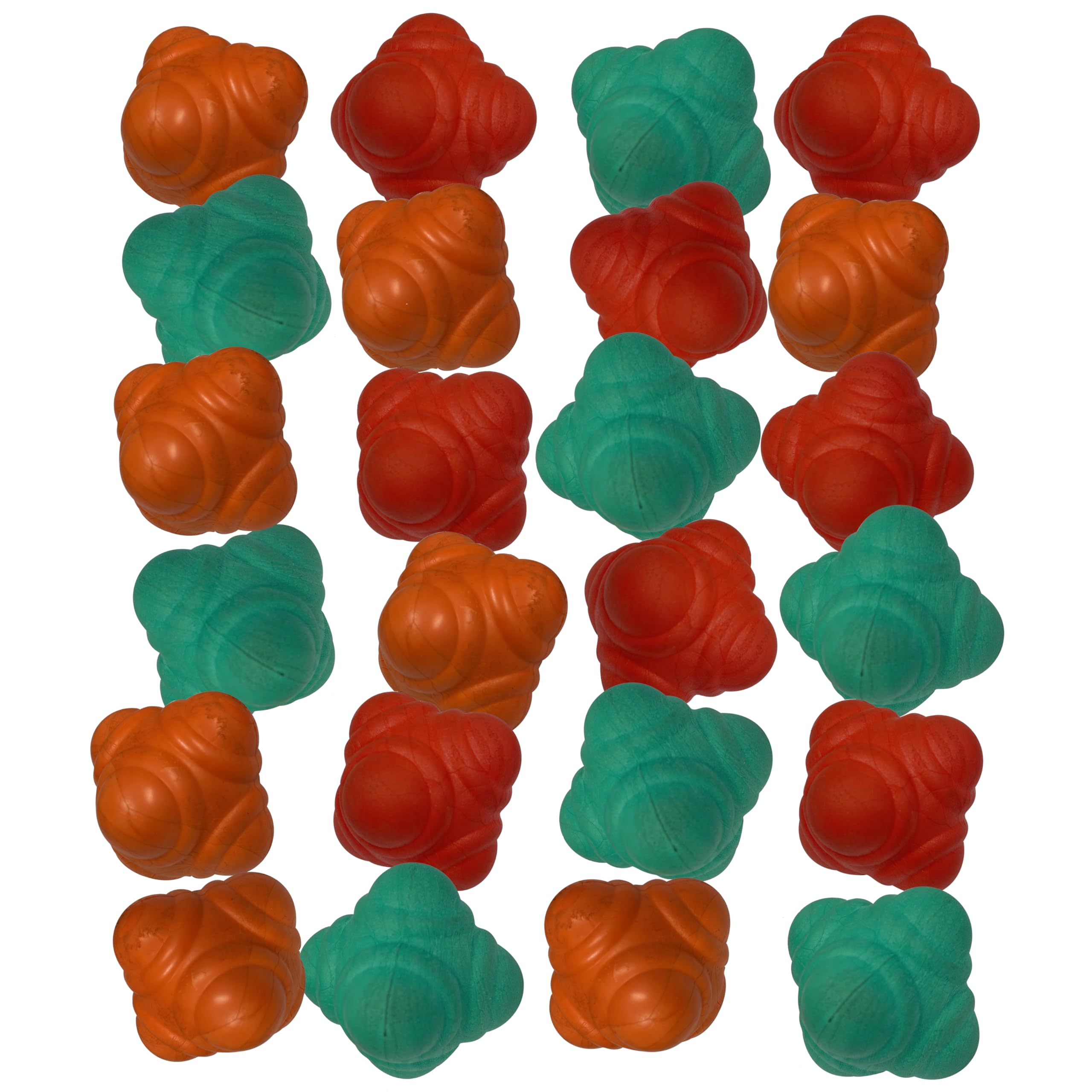 Sure Shot Crazy Reaction Balls for Agility Training – Red, Orange, Green – Improve Reflexes, Hand-Eye Coordination & Speed (Pack of 24)