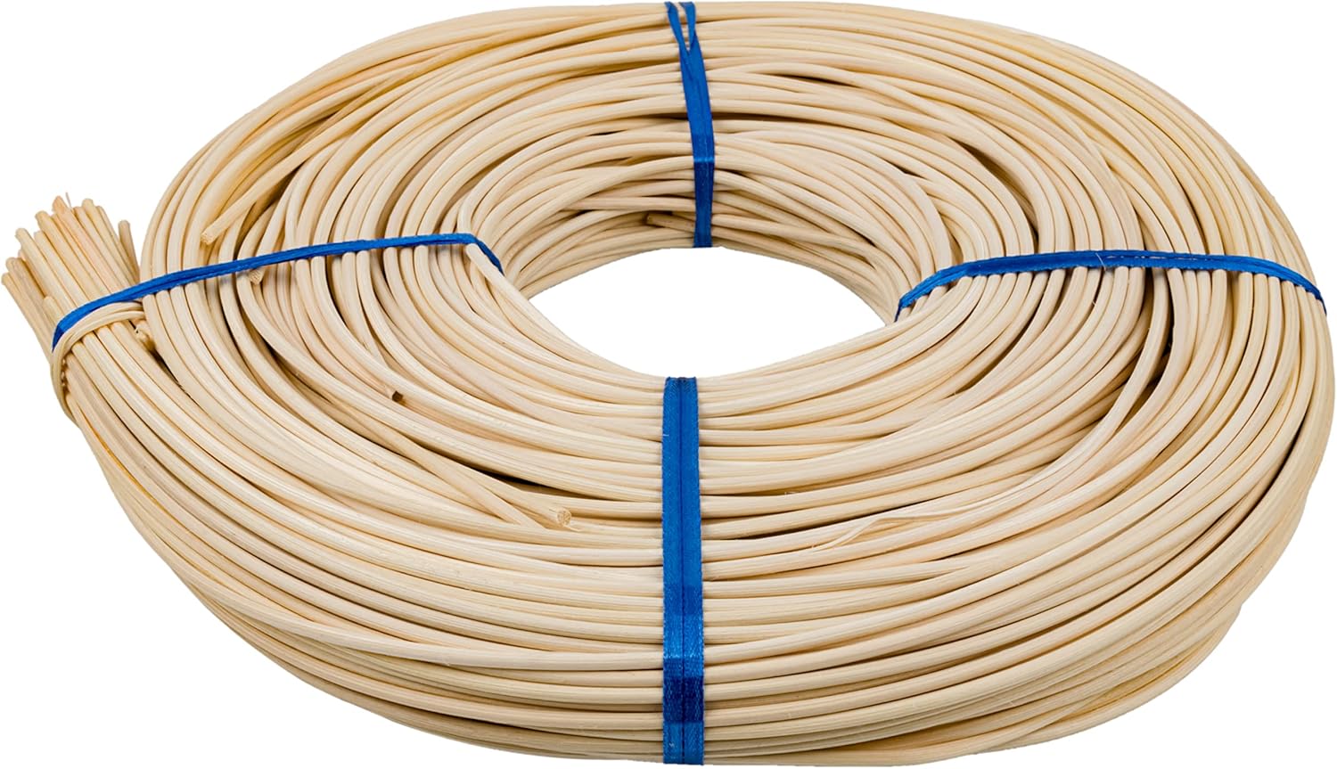 3 mm Round Rattan Reed - 1 Pound Coil - Basket Weaving, Wicker Furniture Making and Wicker Repair Supplies - UA-300RR