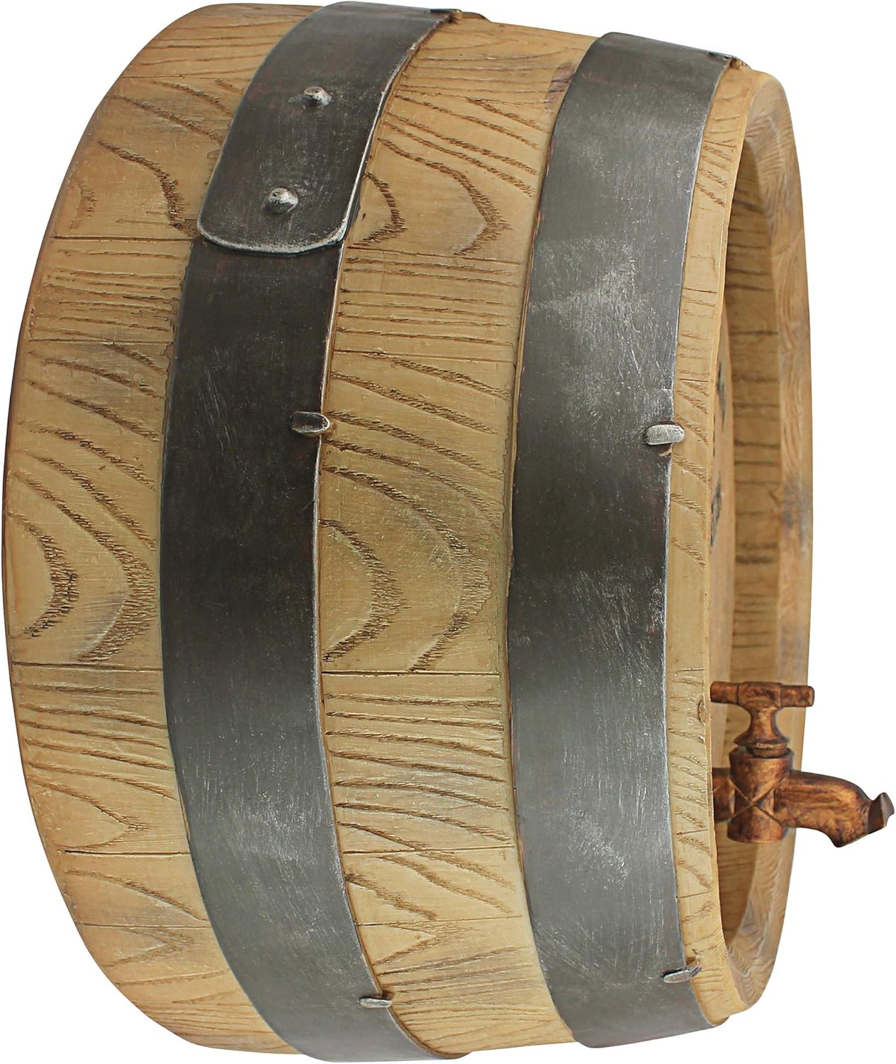 Design Toscano NG32903 French Vineyard Decor Wine Barrel Wall Sculpture, 18 Inch, Full Color