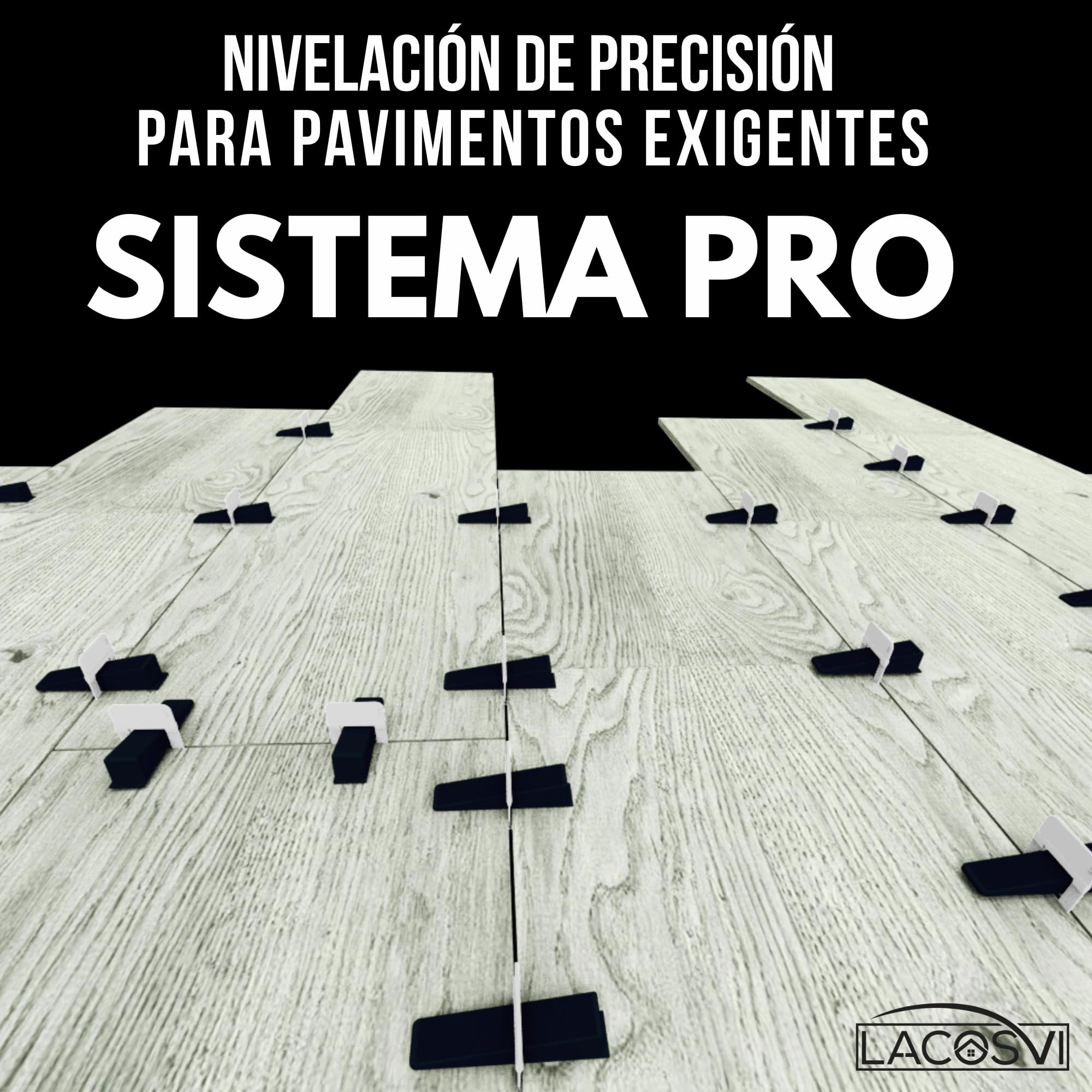 Lacosvi Clips Niveladores para Azulejos (Calzos de 0,5mm,300 uds) Grapas Espaciadores Niveladores para piso y azulejos Sistema de Nivelación para profesionales del Alicatado y Bricolaje