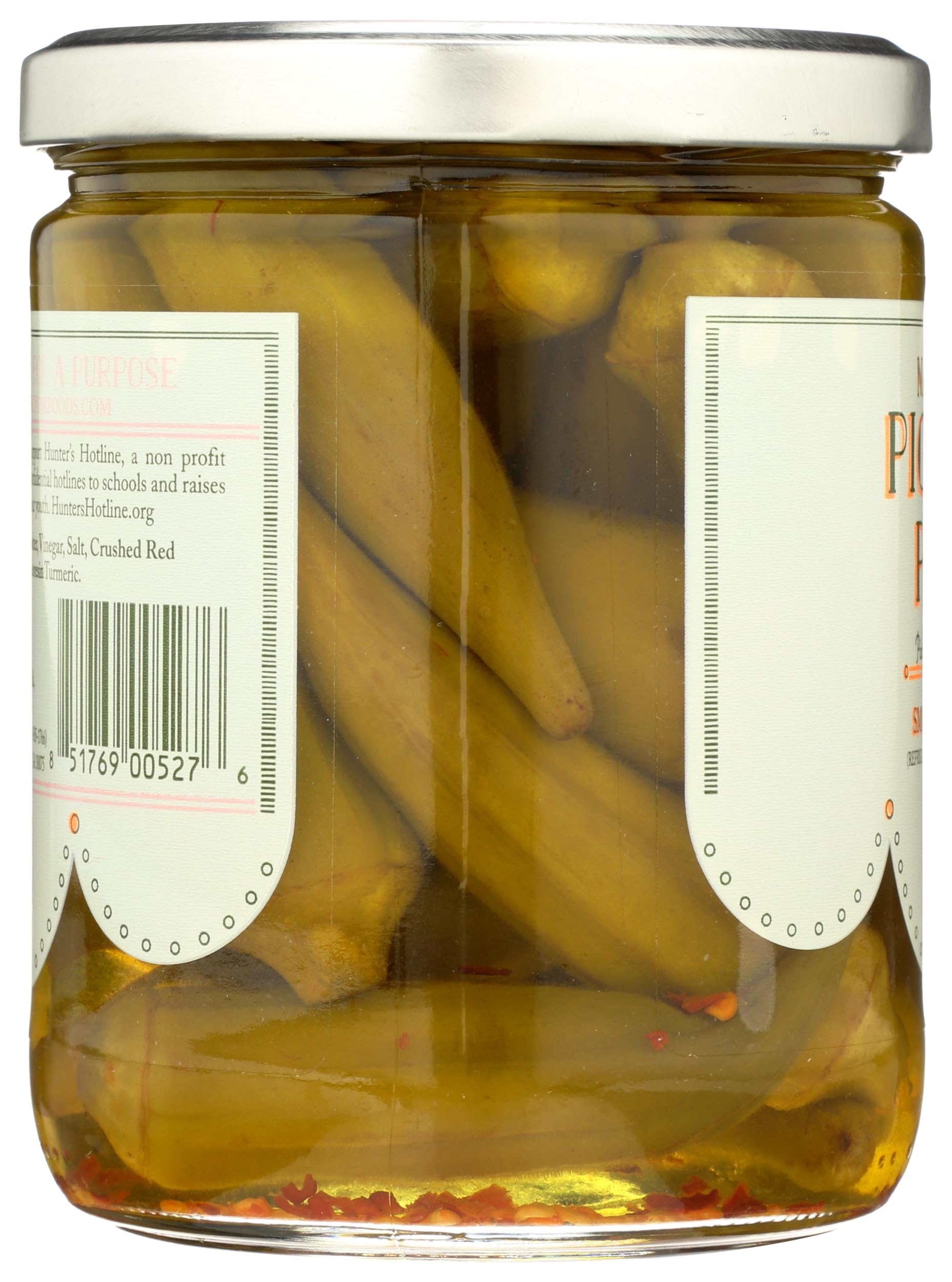 Pickled Pink Foods, Okra Pickled, 16 Fl Oz