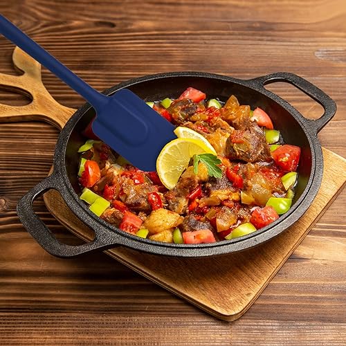 Vista 100 de Mrs. Anderson's Baking Raspador de espátula de silicona, flexible y antiadherente, turquesa