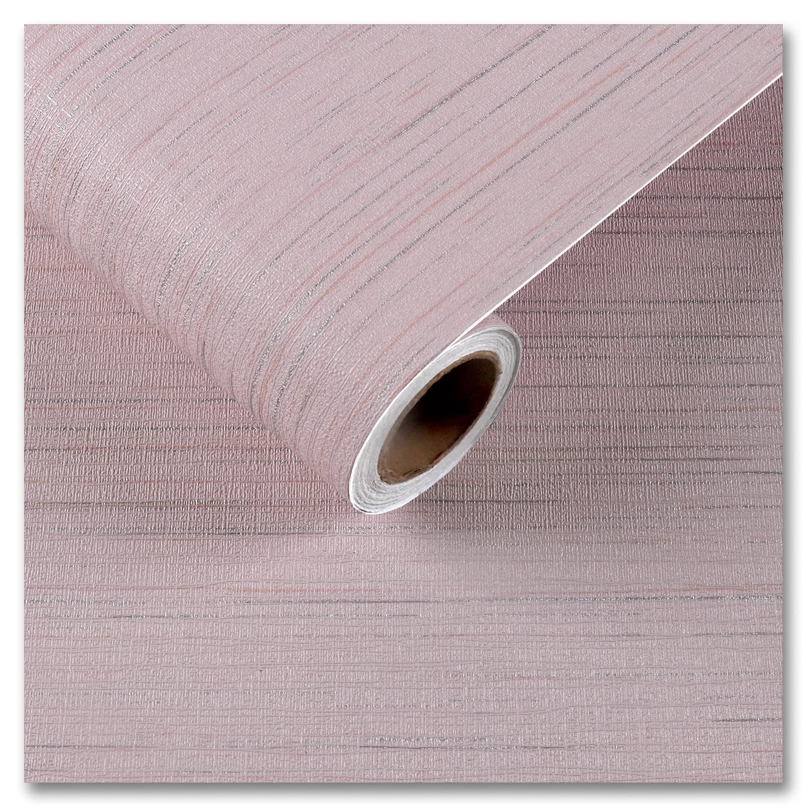 Papier peint rose poudré chambre de fille déco douce et chaleureuse en vinyle autocollant