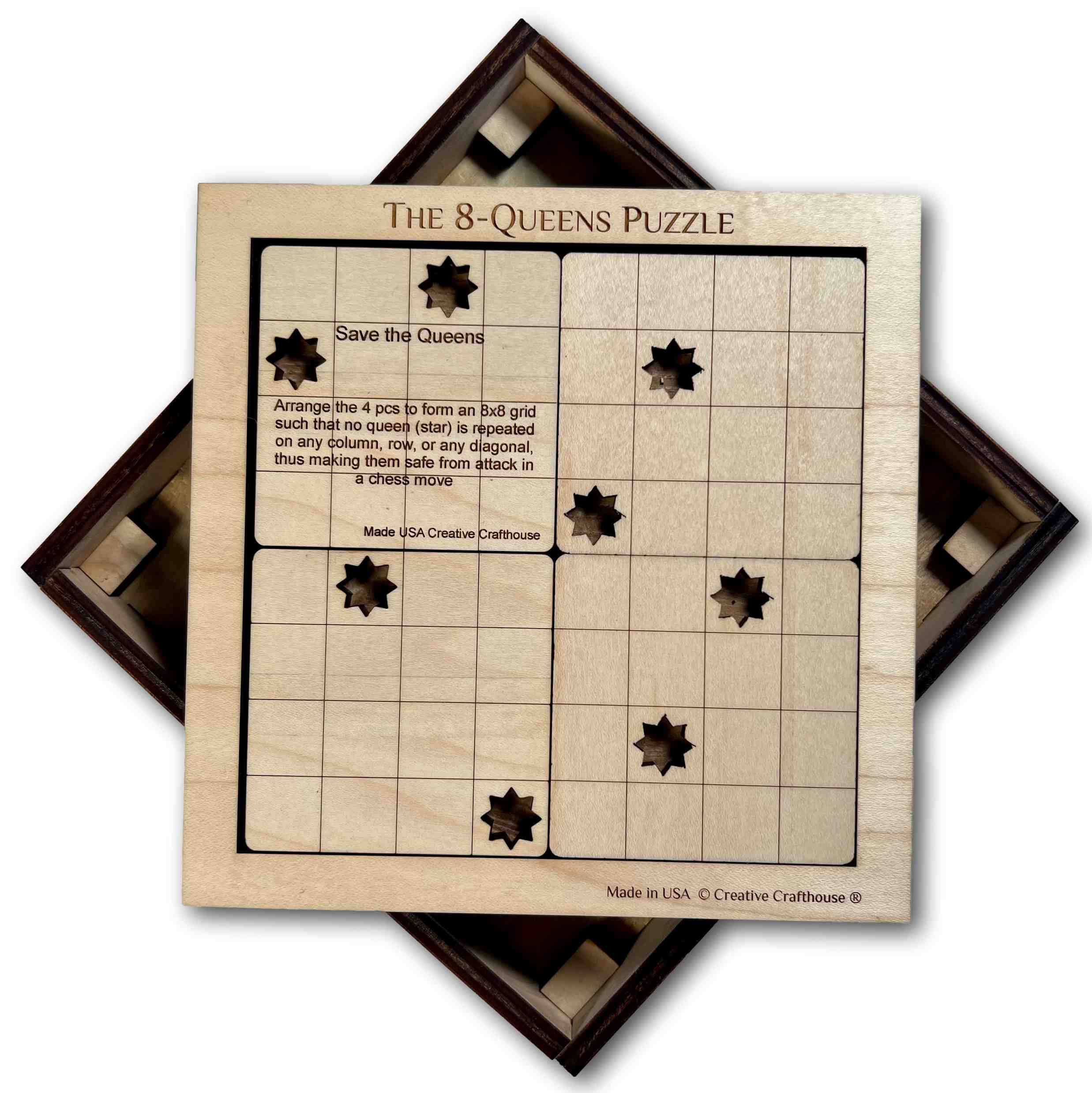 【TANINOSEI】SAVE THE QUEEN Amazon.com: 8 Queens - Save The Queens - Wood Brain Teaser