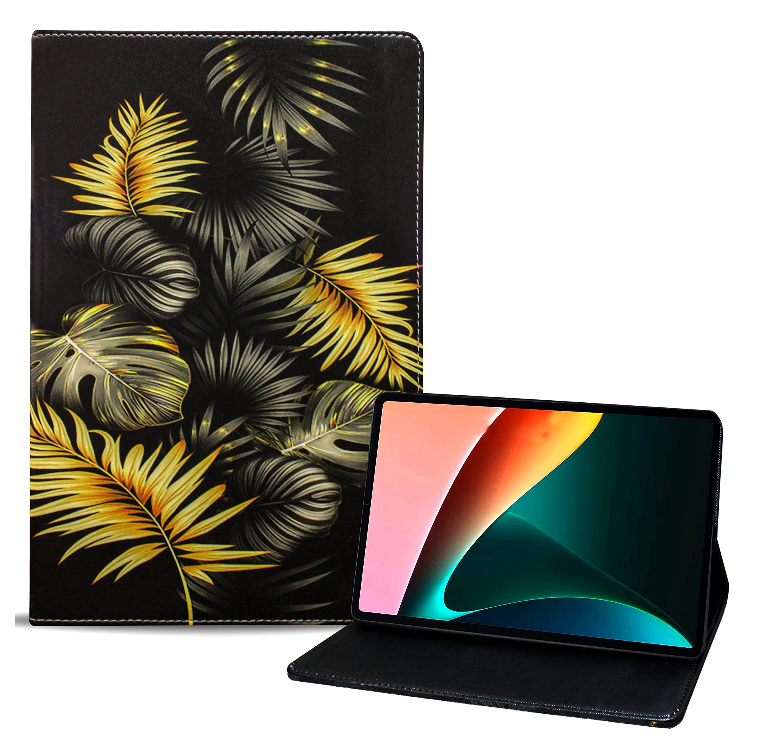 TGK Printed Classic Design Leather Folio Flip Case with Viewing Stand Protective Cover for Xiaomi Pad 5 11.0 inch (Leaf Pattern) (B0B4JKPWRW) Amazon Price History, Amazon Price Tracker