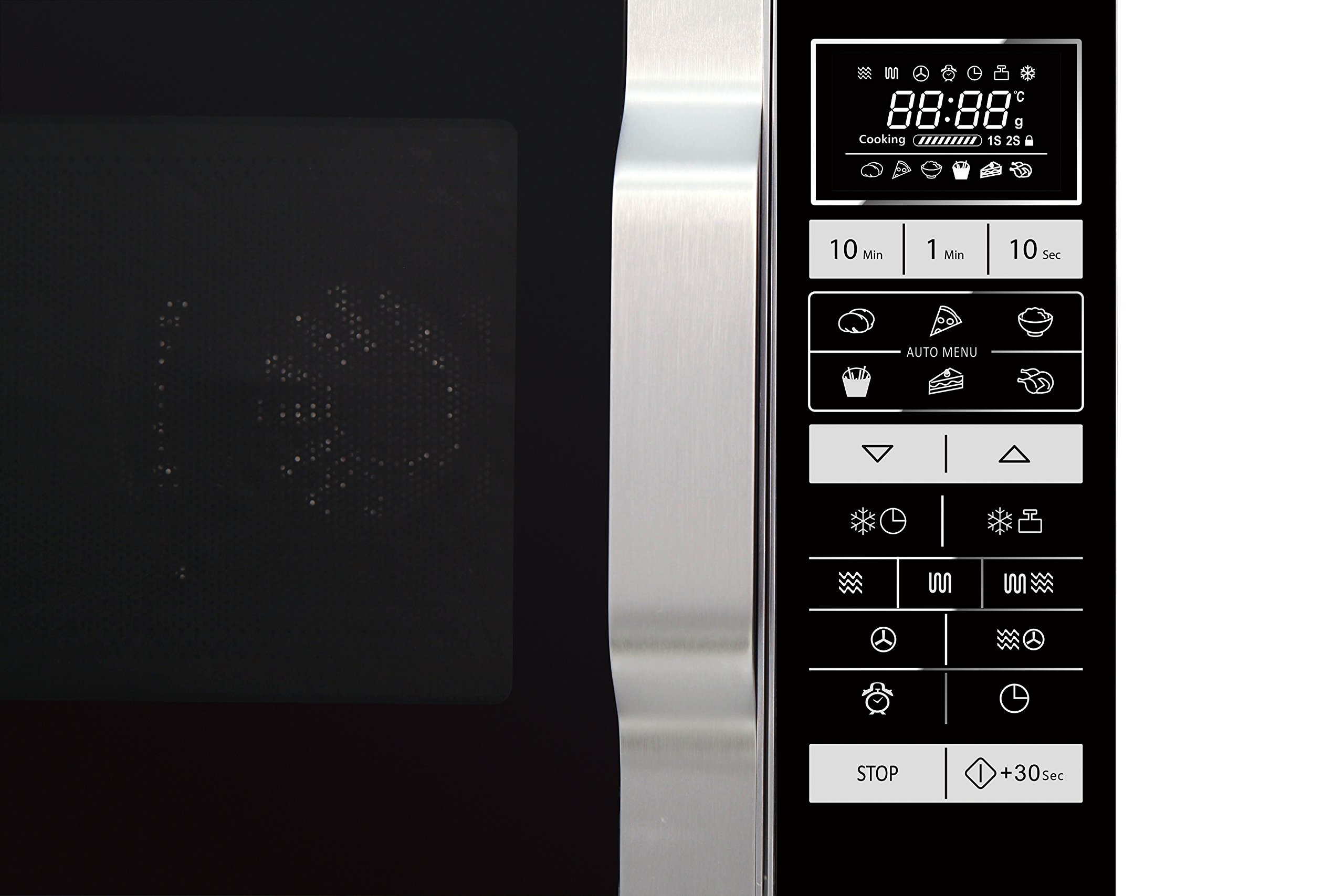 Sharp R-860S Micro-ondes Combiné 25 litres à plateau fixe - Argent