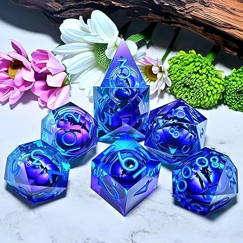 Miniatura 10 de Juego de dados de Dungeons and Dragons DND, juego de dados de resina poliédrica D&D, adecuado para juegos de rol, RPG, Pathfinder, juego de dados DND