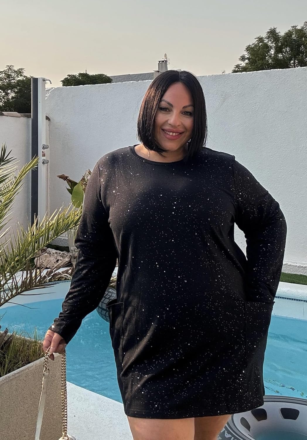 RITERA Plus Size Top for Women Long Sleeve Tunic Tops Winter Shirts Fall Casual T-shirts with Pockets Crewneck XL-5XL - Image 3