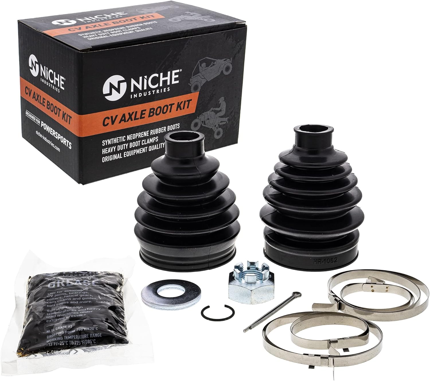 Amazon.com: NICHE Front CV Axle Boot Kit for Can-Am 705401345 705401355 ...