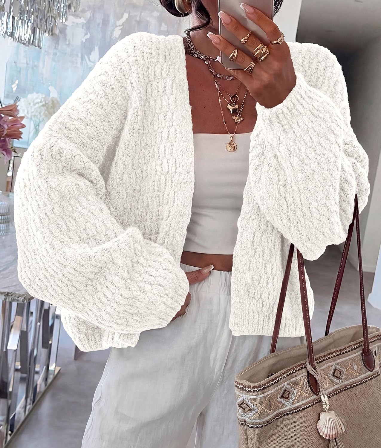 PRETTYGARDEN Women's Fall Cardigan Open Front Chunky Sweaters