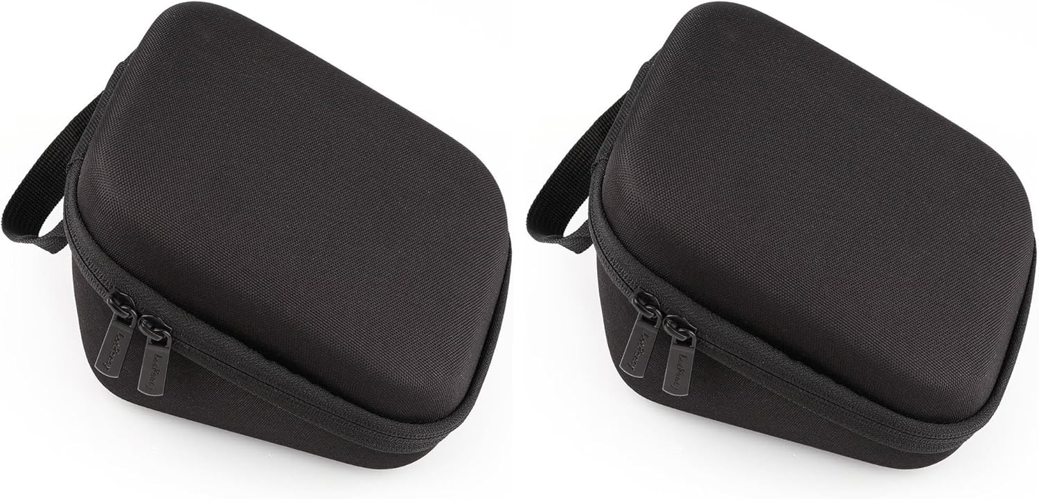 LotFancy Hard Case Travel Bag for Omron BP742N 5 Series Upper Arm Blood Pressure Monitor with Cuff that fits Standard and Large Arm (Pack of 2)