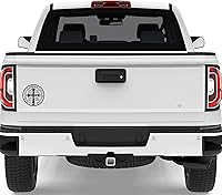 Vista 5 de Calcomanía de vinilo con medallón de San Benito Medalla de San Benito para automóvil, camión, SUV, impermeable (negro, 11.8 x 11.8 pulgadas)