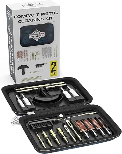 Miniatura 4 de Kit de limpieza de pistola compacto - Jags de latón - Revólver de pistola de calibre .22 0.354 in 357 .38 .380 .40 0.394 in .44 y .45 Calibre