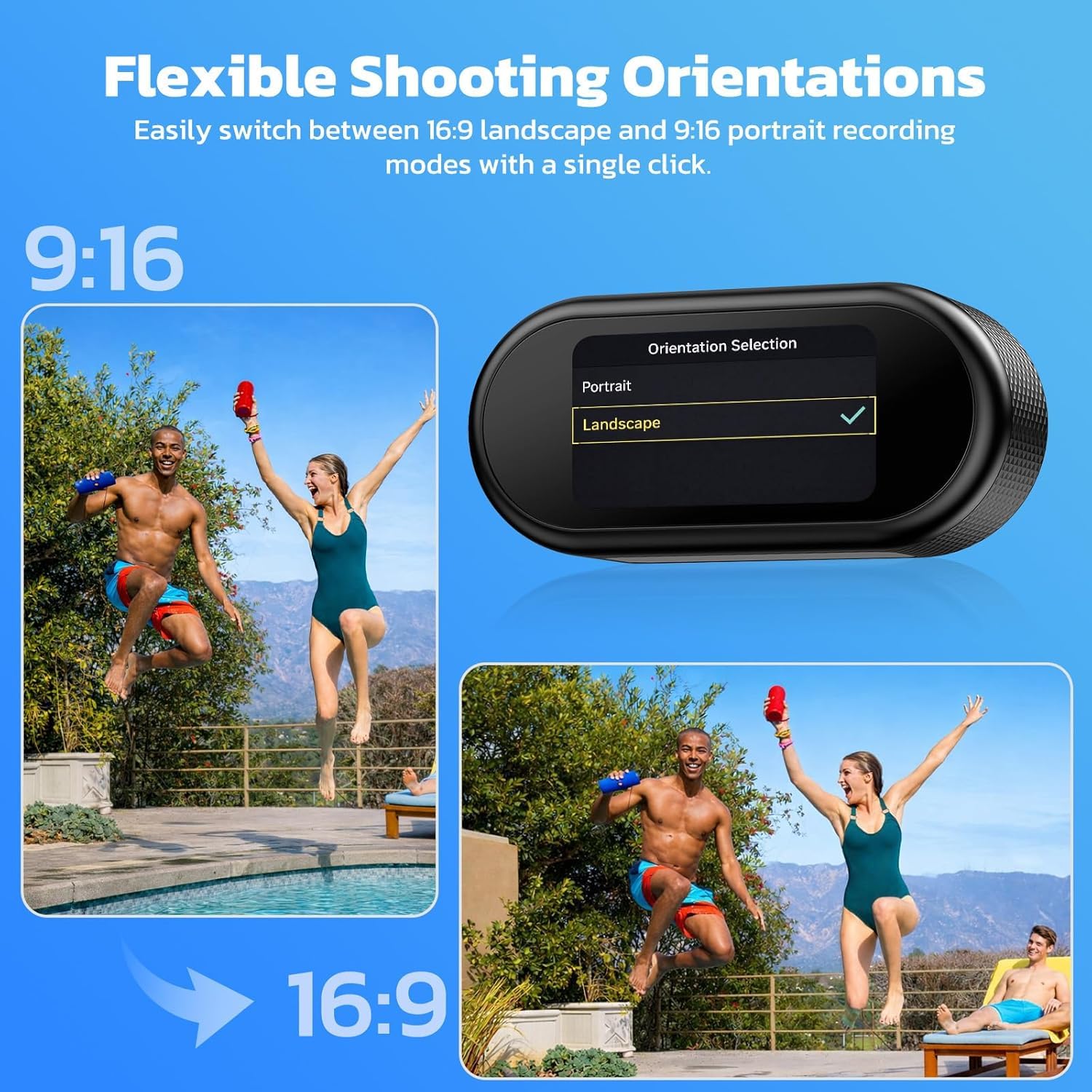 4K POV Camera Thumb Size Body Camera, WiFi Mini Action Camera with 64GB Card, Magnetic Mount Wearable Vlogging Cameras for TikTok YouTube Travel — view 4