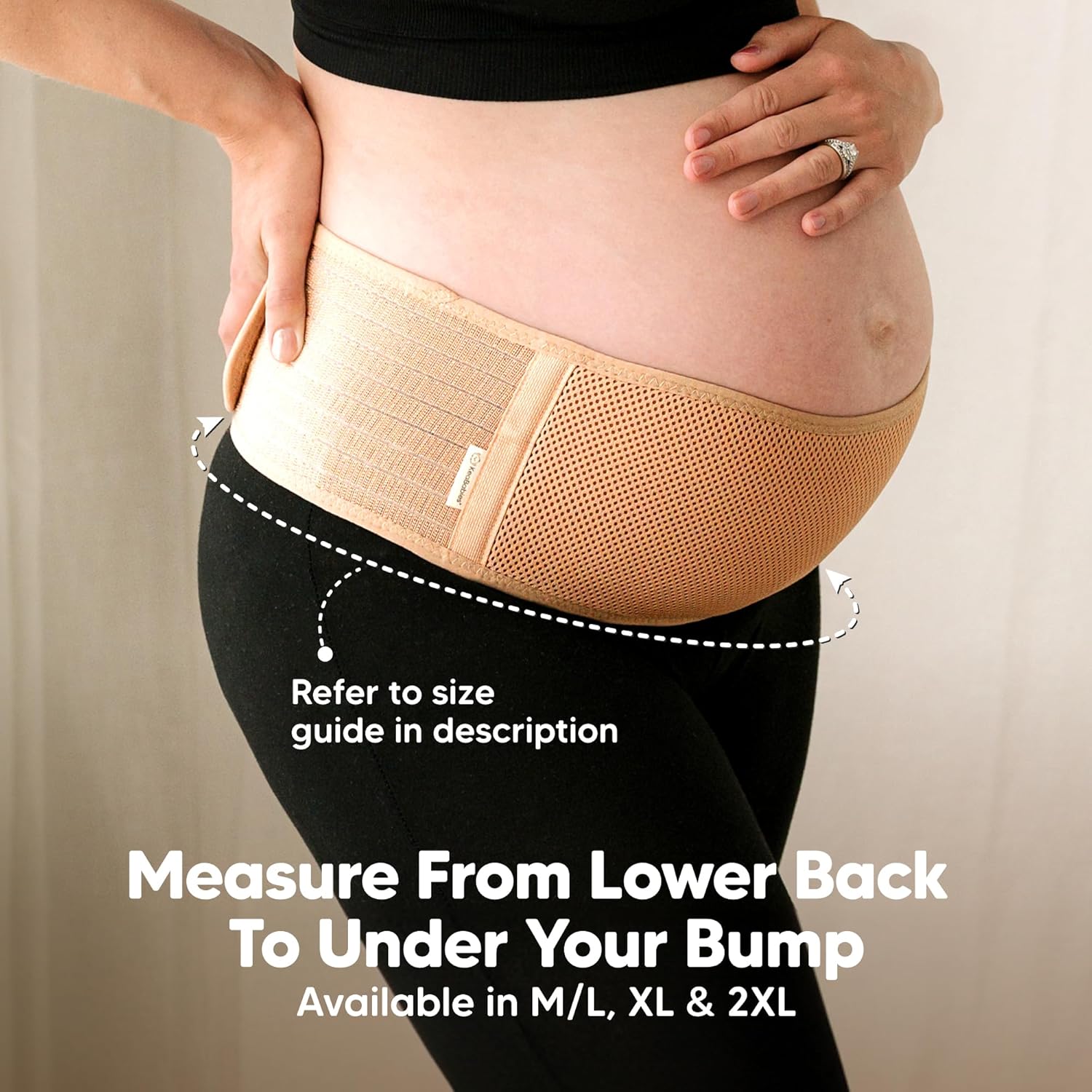 KeaBabies 2-Pack Maternity Belly Band and Breast Pump Hands Free - Soft & Breathable Pregnancy Belly Support Belt, Wireless Breast Pump Wearable, Double Pump Device