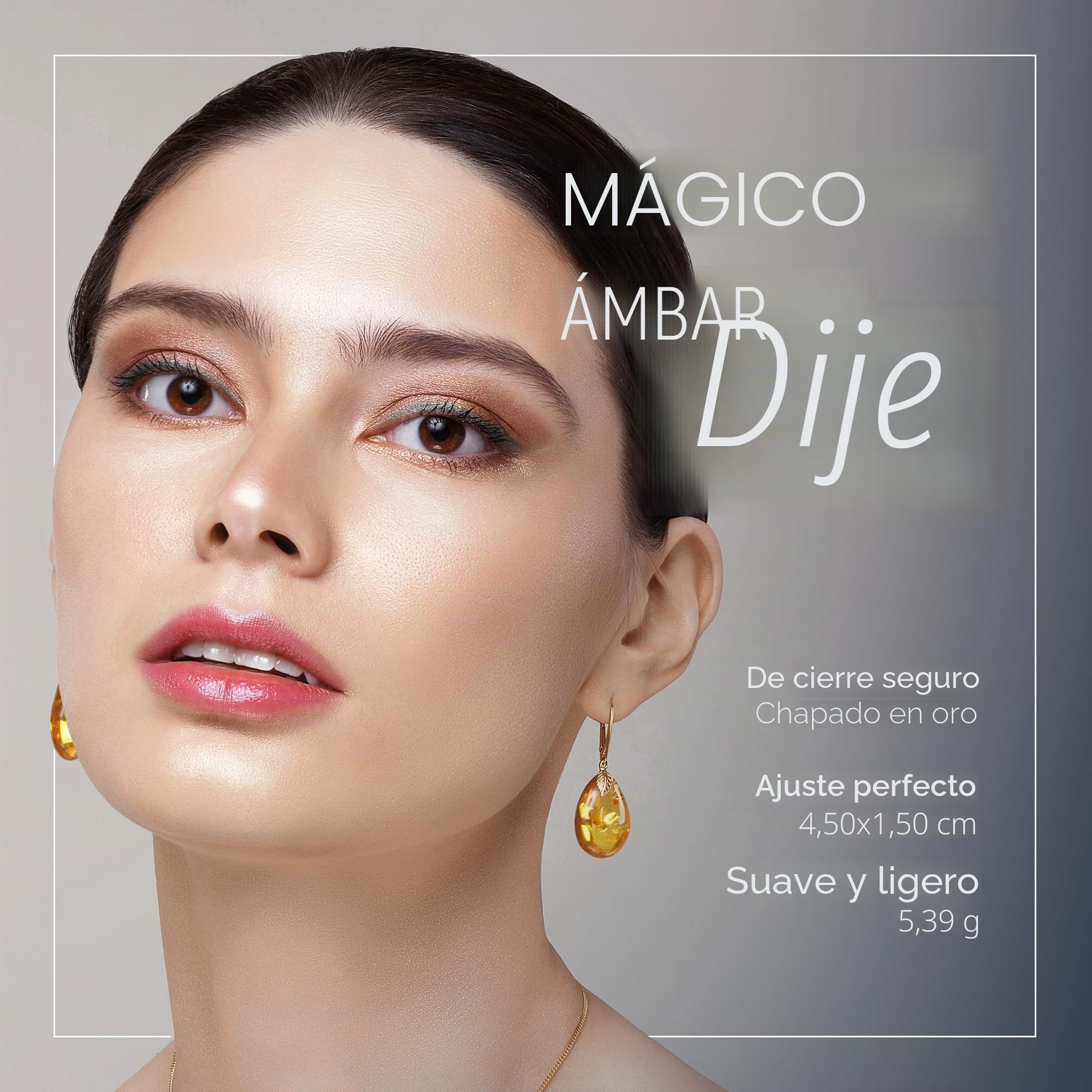 Pendientes de gota, joyas colgantes de piedras preciosas para mujeres, con cierre Ag925 de plata chapada en oro