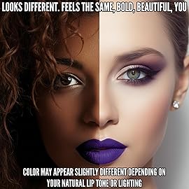 Mynena Bright Violet Purple Matte Liquid Lipstick | Long-Lasting Comfort | Smudge-Proof Transfer-Resistant | Full Coverage Non-Drying | Vegan & Cruelty-Free | All-Day Wear Lip Color | Violet