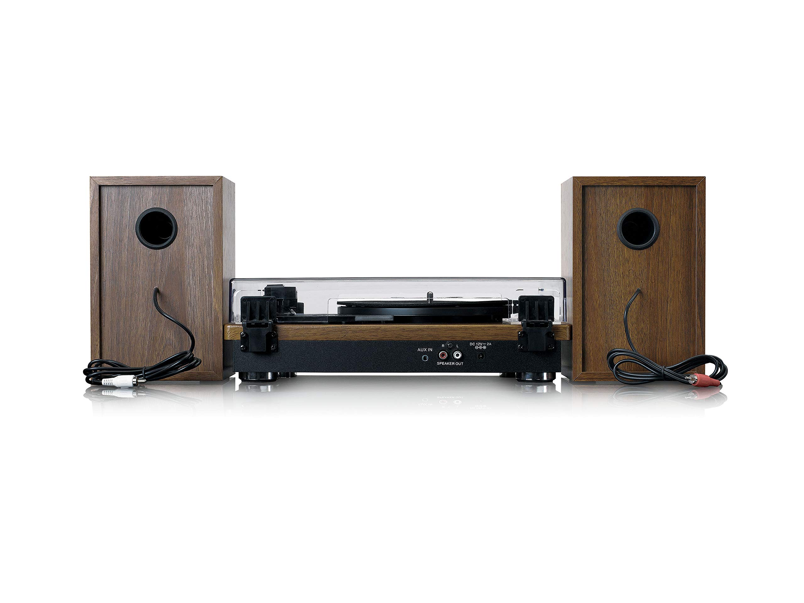 Giradischi Lenco LS-100 Hi-Fi Con Bluetooth 5.0 - Altoparlanti Integrati, Trasmissione A Cinghia, Legno, 20W RMS - Foto 3