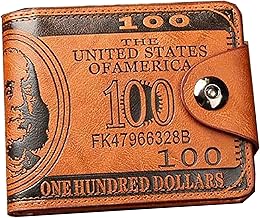 WALLET MAN Dollar USD CREDIT CARDS PU LEATHER BLOCK RFID NFC W174, coffee, One size