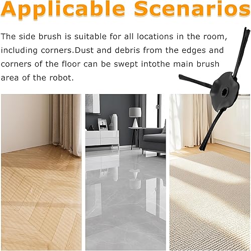 Miniatura 8 de 8 Pack Side Brushes Replacement for Shark Matrix Robot Vacuum RV2310, RV2310AE, AV2310, AV2310AE, RV2300, RV2300S, RV2320S, UR2350AE Vacuum Cleaner