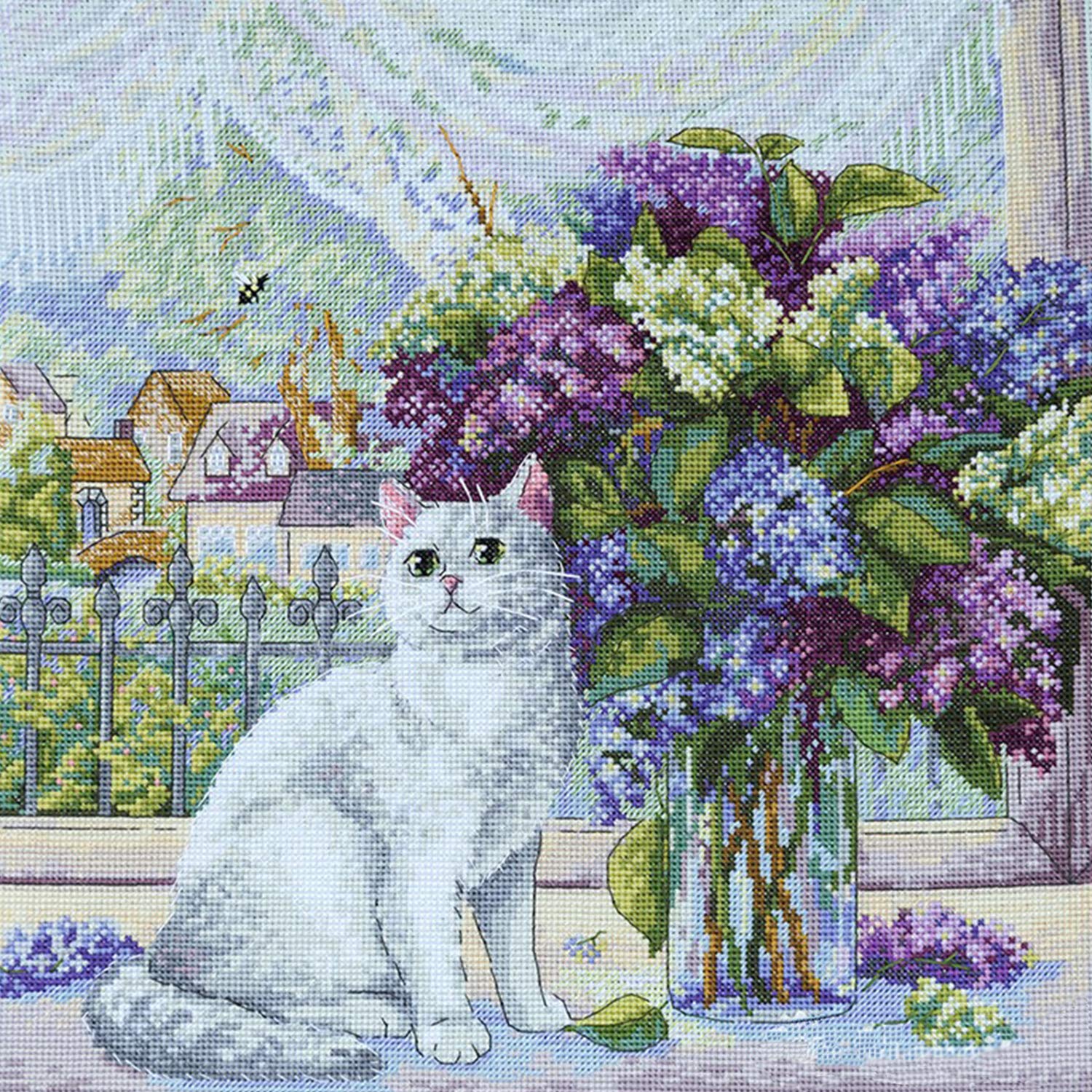 Merejka Multicoloured Counted Cross Stitch Kit, Cotton, 28X28,5 Cm